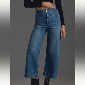 Maeve Colette Cropped Wide Leg Denim Edition | 28